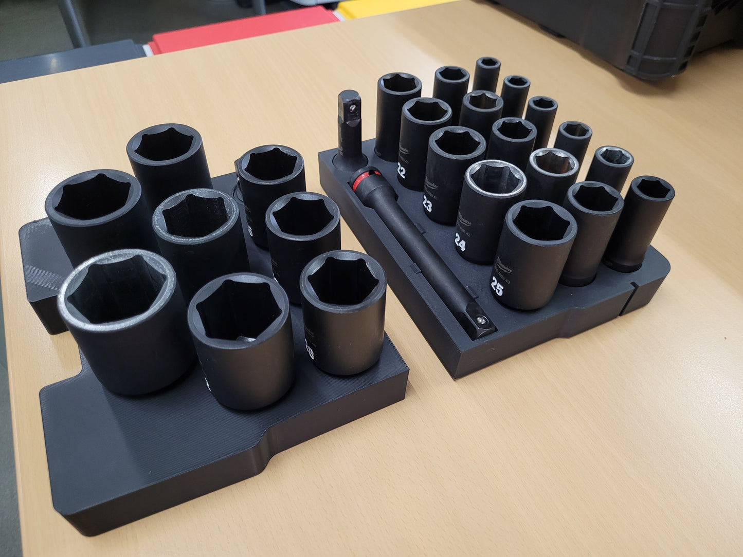 Milwaukee Packout Tray Organiser - Metric Socket Holder 10mm-36mm 1/2"