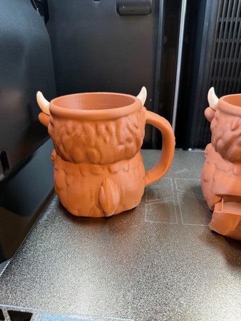 Highland Cow Ice Cream Holder - 3D Printed