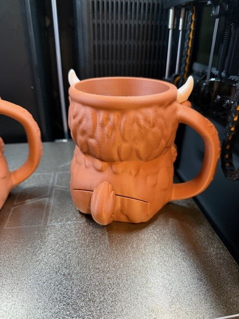 Highland Cow Ice Cream Holder - 3D Printed