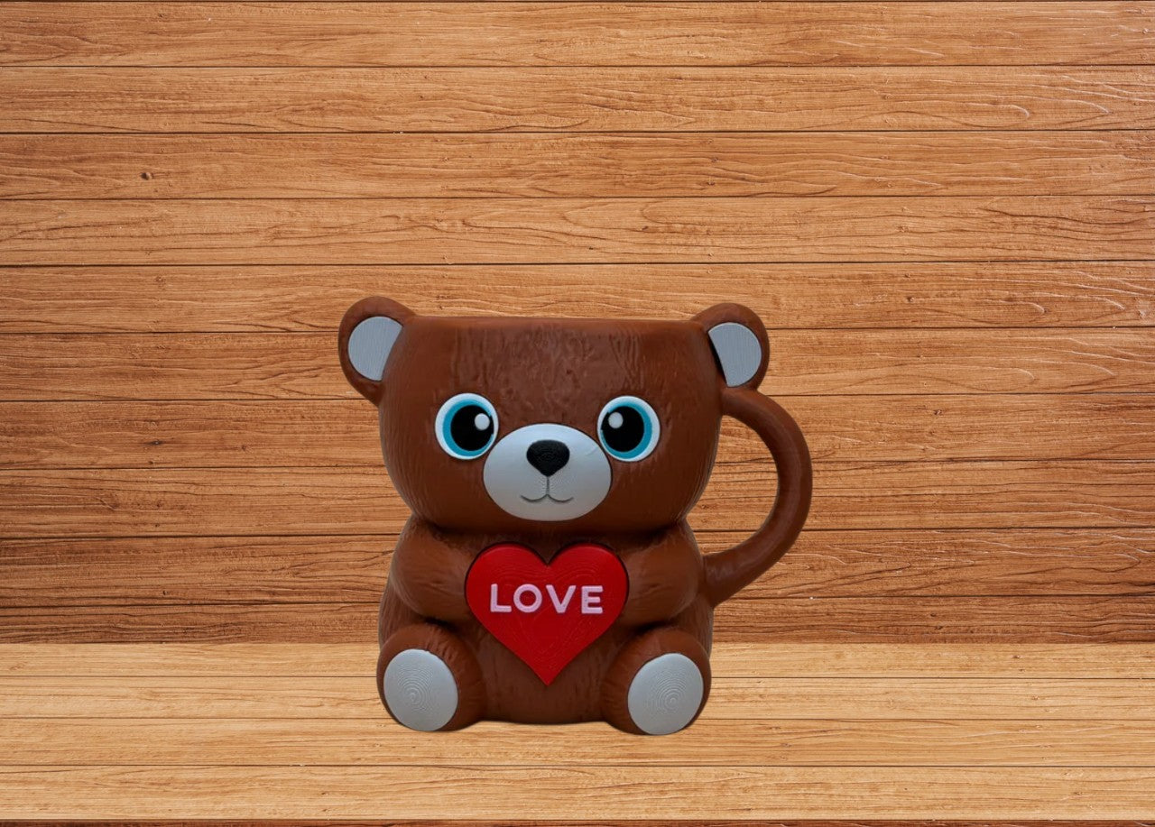 Valentines Bear Ice Cream Holder - 3D Printed