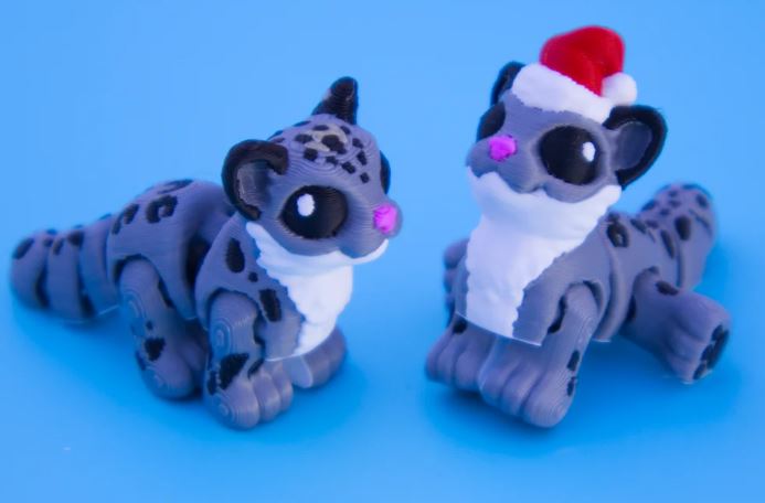 Christmas Snow Leopard