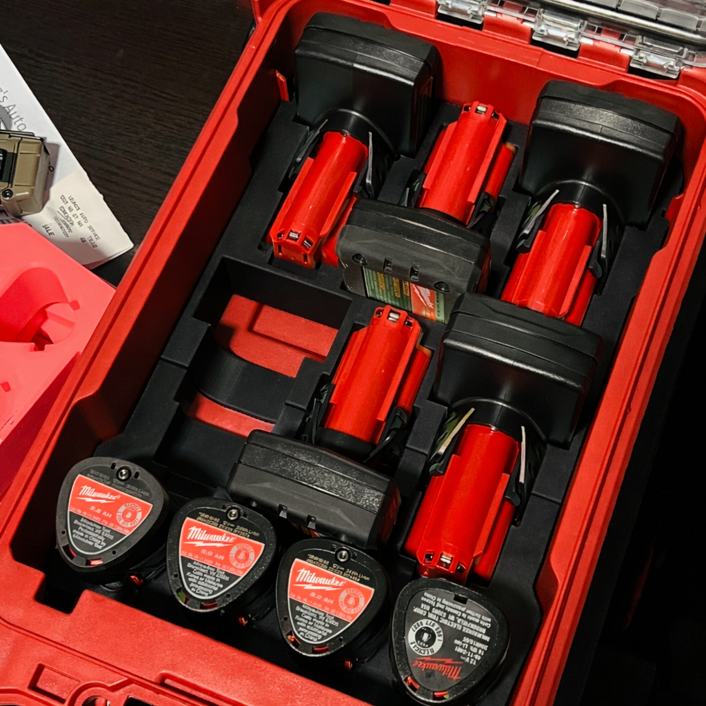 Milwaukee Packout Tray Organiser - M12 Battery Storage