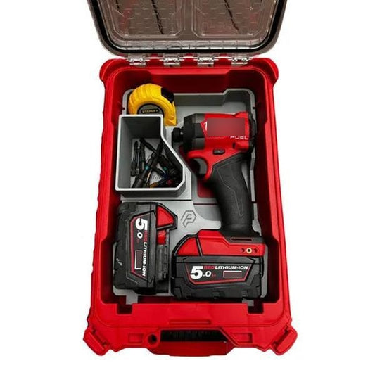 Milwaukee Inspired Packout Tray Organiser - Impact Driver + Batteries + Storage