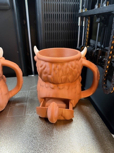 Highland Cow Ice Cream Holder - 3D Printed
